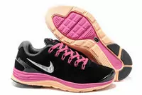 zapatos nike lunarglide+4 mujer 2013 populaire mesh moon france black pink